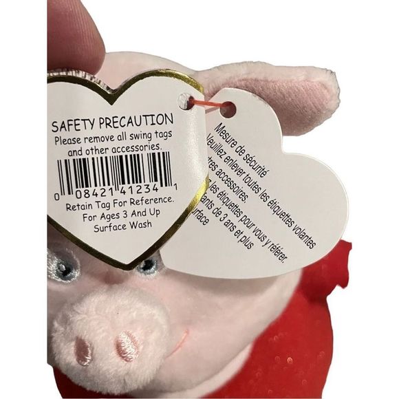 Ty Beanie Babies Gunter Pig Sing Movie 7" Tall Universal Studios New With Tags - Picture 7 of 8